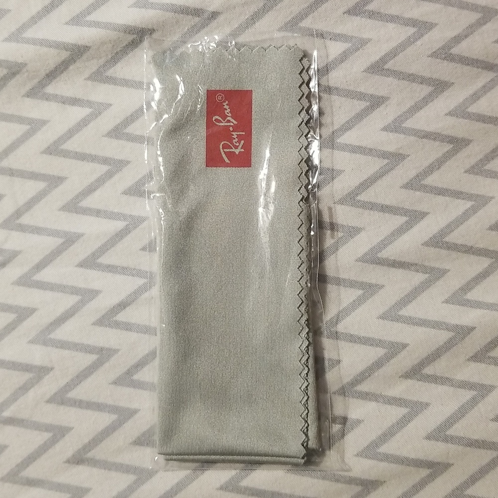 Ray-Ban grey cleaning cloth